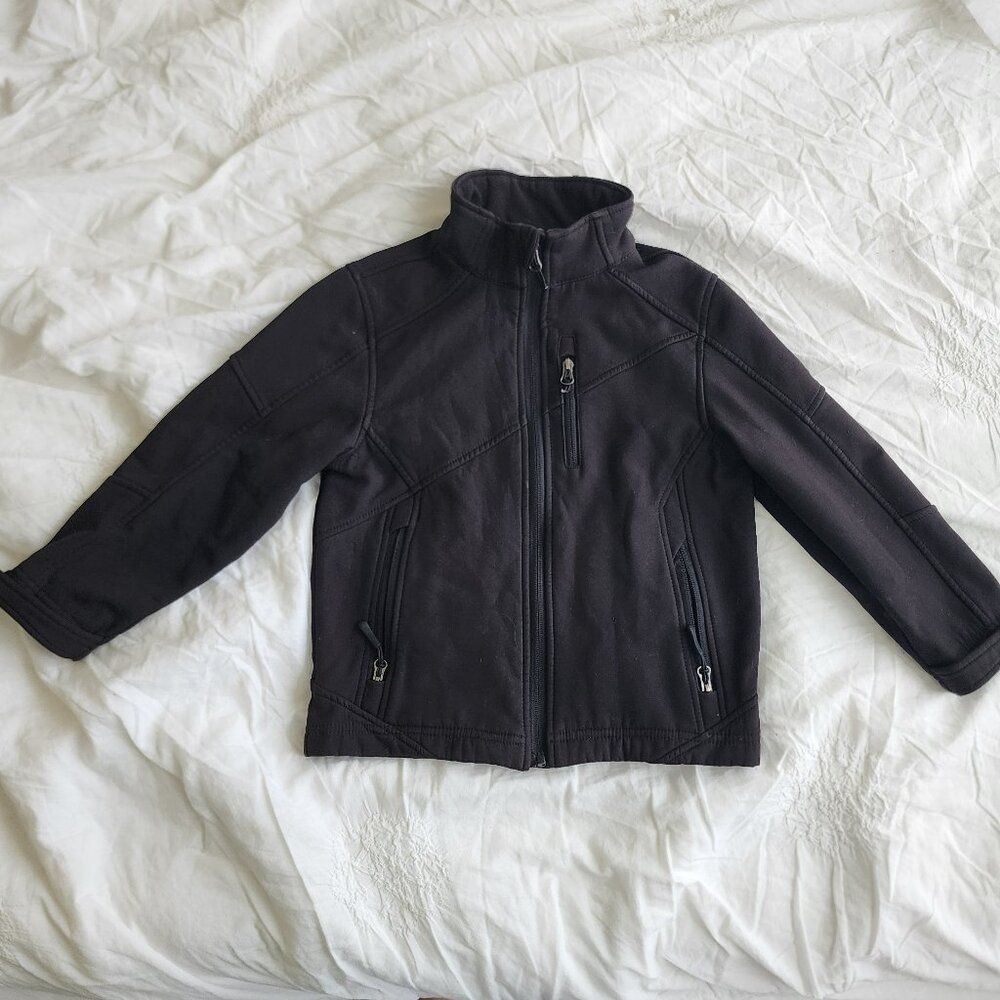 Snozu Performance Boys Softshell Jacket Black Size 5/6